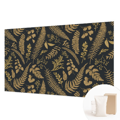 Mural de pared con estampado hermoso con diseño de hojas botánicas