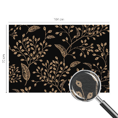 Mural decorativo con diseño de elegancia botánica