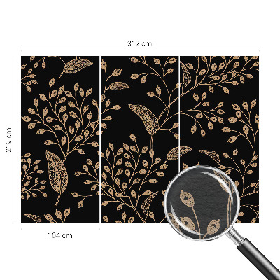 Mural decorativo con diseño de elegancia botánica