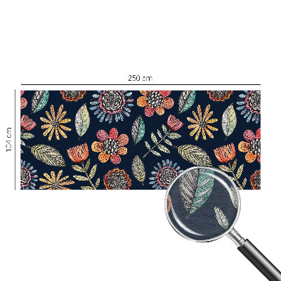 Fotomural decorativo para cabecero de cama con mosaico floral