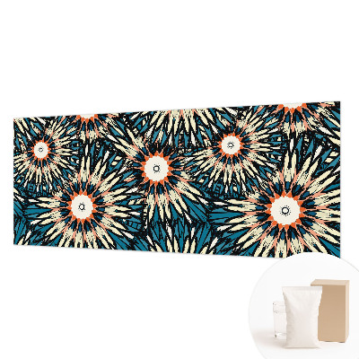 Mural de pared con estampado hermoso con un motivo de energía floral