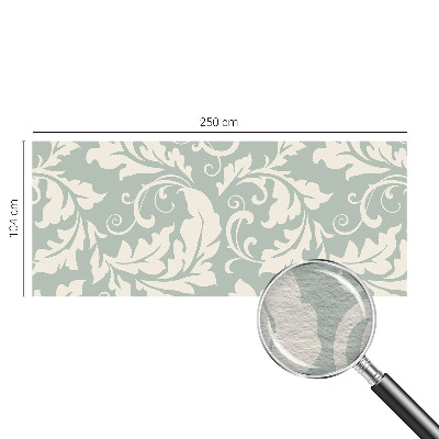 Papel mural con patrón decorativo con hojas decorativas