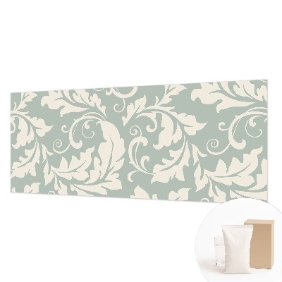 Papel mural con patrón decorativo con hojas decorativas