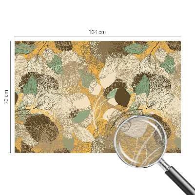 Papel mural texturado decorativo con diseño de motivos vegetales