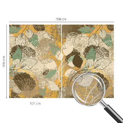 Papel mural texturado decorativo con diseño de motivos vegetales