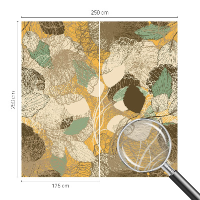 Papel mural texturado decorativo con diseño de motivos vegetales