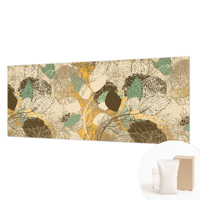 Papel mural texturado decorativo con diseño de motivos vegetales