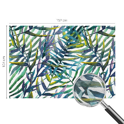 Fotomural decorativo para cabecero de cama con motivo de vegetación exótica