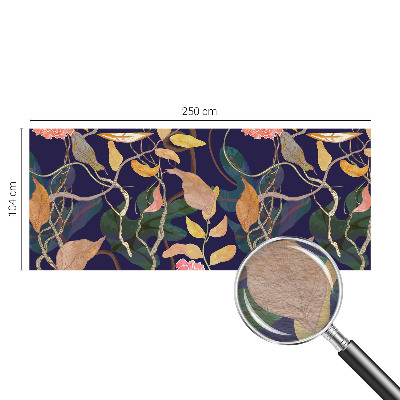 Mural de pared con estampado hermoso con motivo vegetal que aporta elegancia