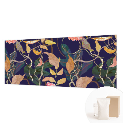 Mural de pared con estampado hermoso con motivo vegetal que aporta elegancia