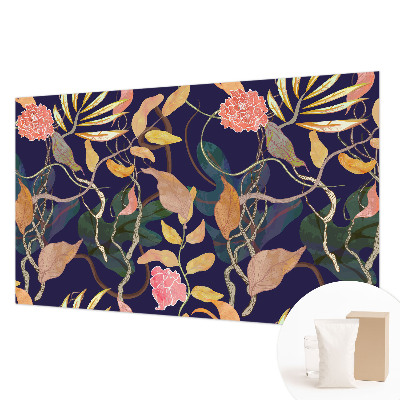 Mural de pared con estampado hermoso con motivo vegetal que aporta elegancia