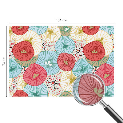 Papel mural texturado decorativo con estampado floral
