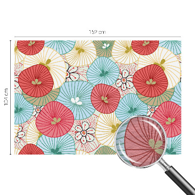 Papel mural texturado decorativo con estampado floral