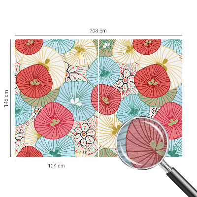 Papel mural texturado decorativo con estampado floral