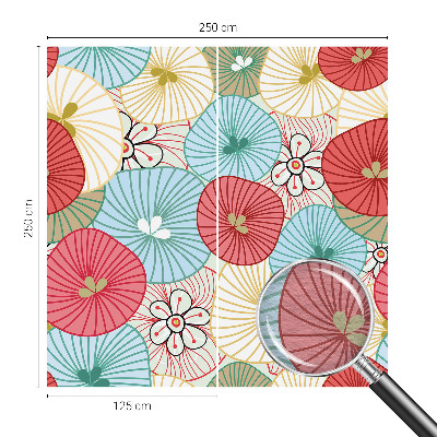 Papel mural texturado decorativo con estampado floral