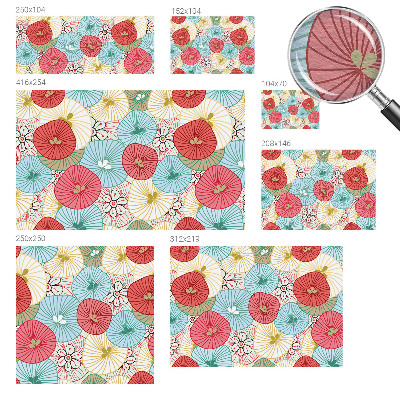 Papel mural texturado decorativo con estampado floral