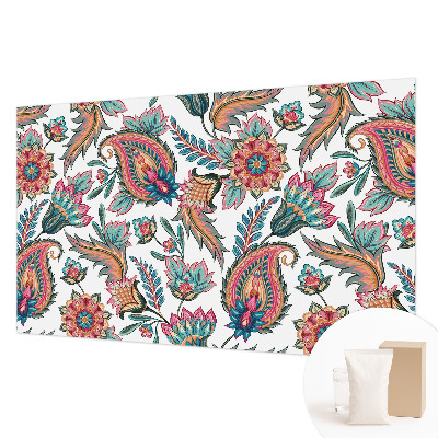Mural de pared con estampado hermoso con un patrón de inspiración oriental