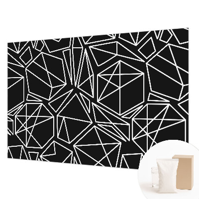 Papel mural con patrón decorativo con diseño de abstracción moderna