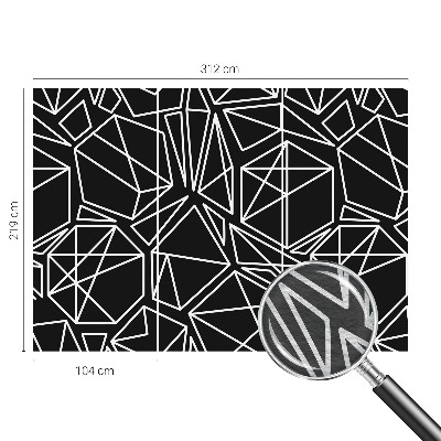 Papel mural con patrón decorativo con diseño de abstracción moderna
