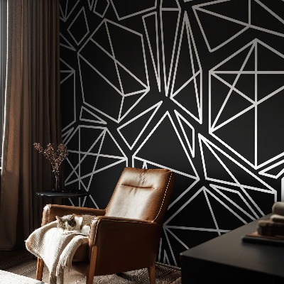 Papel mural con patrón decorativo con diseño de abstracción moderna