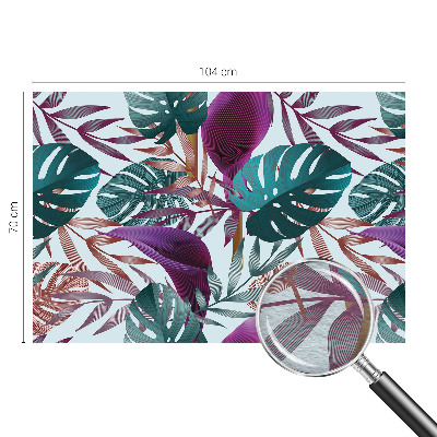 Papel mural con patrón decorativo con composición de motivo tropical