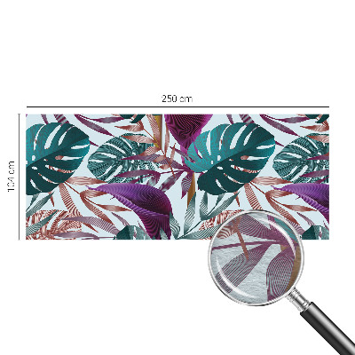 Papel mural con patrón decorativo con composición de motivo tropical