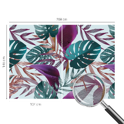 Papel mural con patrón decorativo con composición de motivo tropical