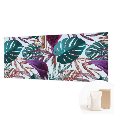 Papel mural con patrón decorativo con composición de motivo tropical