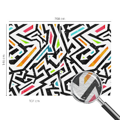 Fotomural decorativo para cabecero de cama con mosaico abstracto