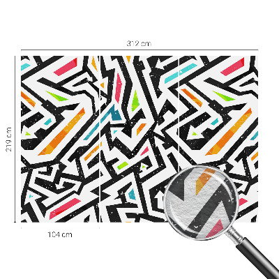 Fotomural decorativo para cabecero de cama con mosaico abstracto