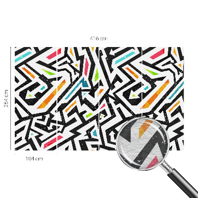 Fotomural decorativo para cabecero de cama con mosaico abstracto