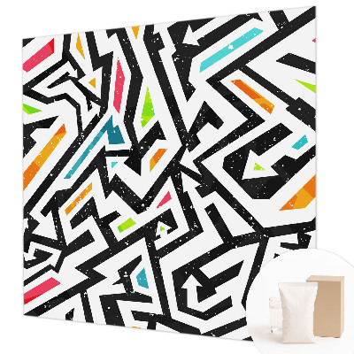 Fotomural decorativo para cabecero de cama con mosaico abstracto