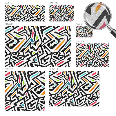 Fotomural decorativo para cabecero de cama con mosaico abstracto