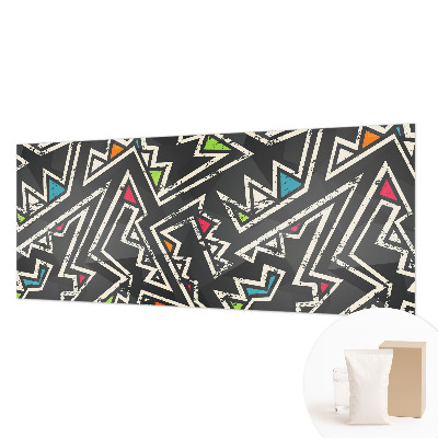 Mural decorativo con diseño de geometría energética
