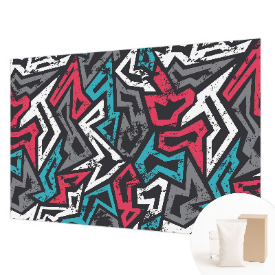 Papel mural texturado decorativo con diseño de mosaico abstracto