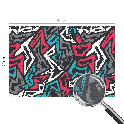 Papel mural texturado decorativo con diseño de mosaico abstracto
