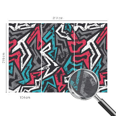 Papel mural texturado decorativo con diseño de mosaico abstracto