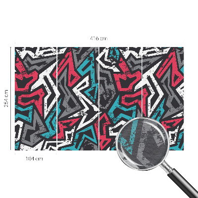 Papel mural texturado decorativo con diseño de mosaico abstracto