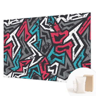 Papel mural texturado decorativo con diseño de mosaico abstracto