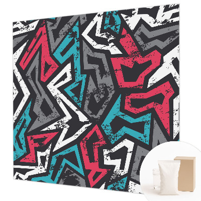 Papel mural texturado decorativo con diseño de mosaico abstracto