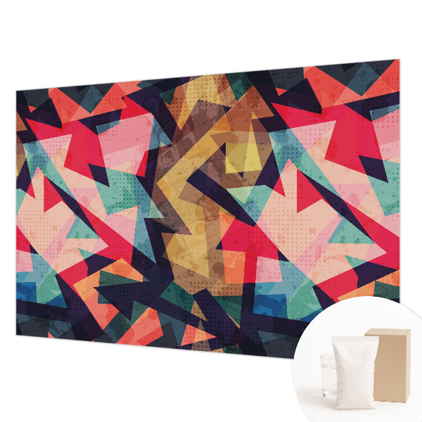 Papel mural con patrón decorativo en tonos vivos con diseño colorido