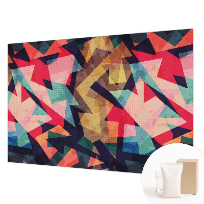 Papel mural con patrón decorativo en tonos vivos con diseño colorido