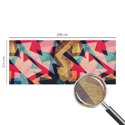 Papel mural con patrón decorativo en tonos vivos con diseño colorido