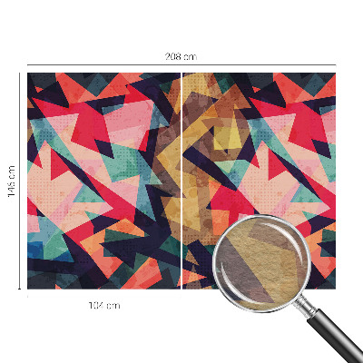 Papel mural con patrón decorativo en tonos vivos con diseño colorido