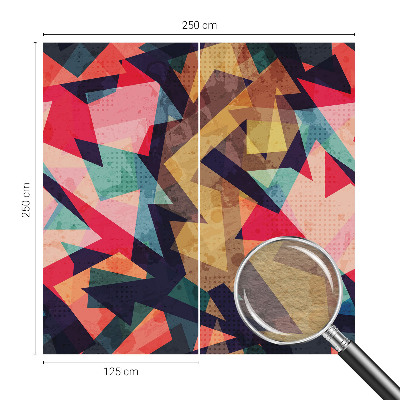 Papel mural con patrón decorativo en tonos vivos con diseño colorido