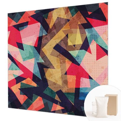 Papel mural con patrón decorativo en tonos vivos con diseño colorido