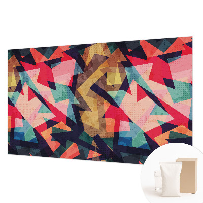 Papel mural con patrón decorativo en tonos vivos con diseño colorido