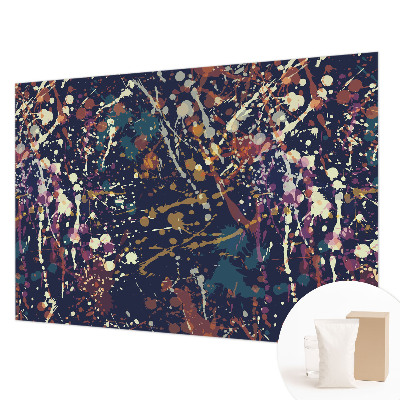 Fotomural decorativo para cabecero de cama con una abstracción colorida