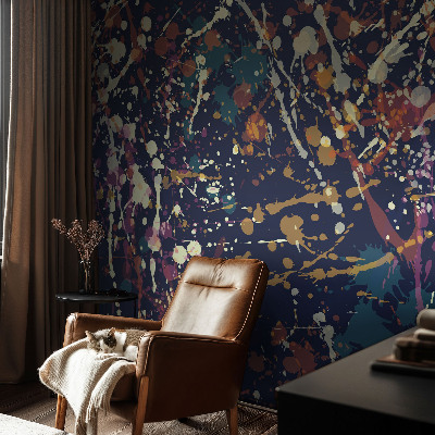 Fotomural decorativo para cabecero de cama con una abstracción colorida