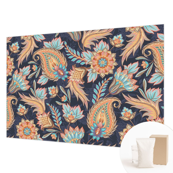 Mural de pared con estampado hermoso con estampado floral